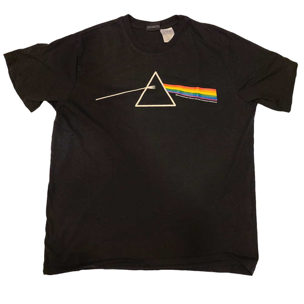 PINK FLOYD Dark Side of the Moon Graphic Band‎ Tee Unisex Size Large